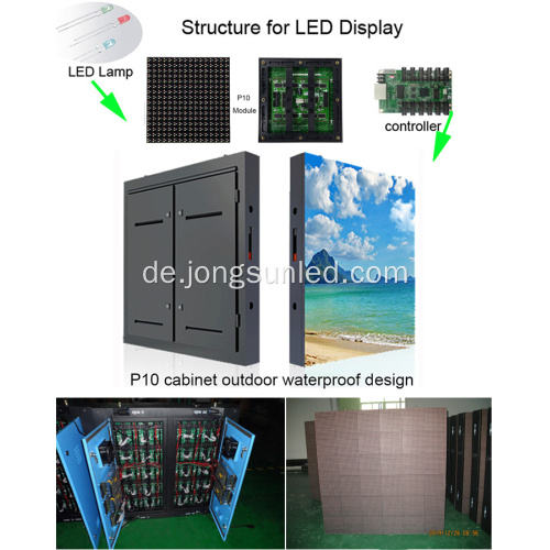 Gutes DIP P10 Outdoor-Farb-LED-Display